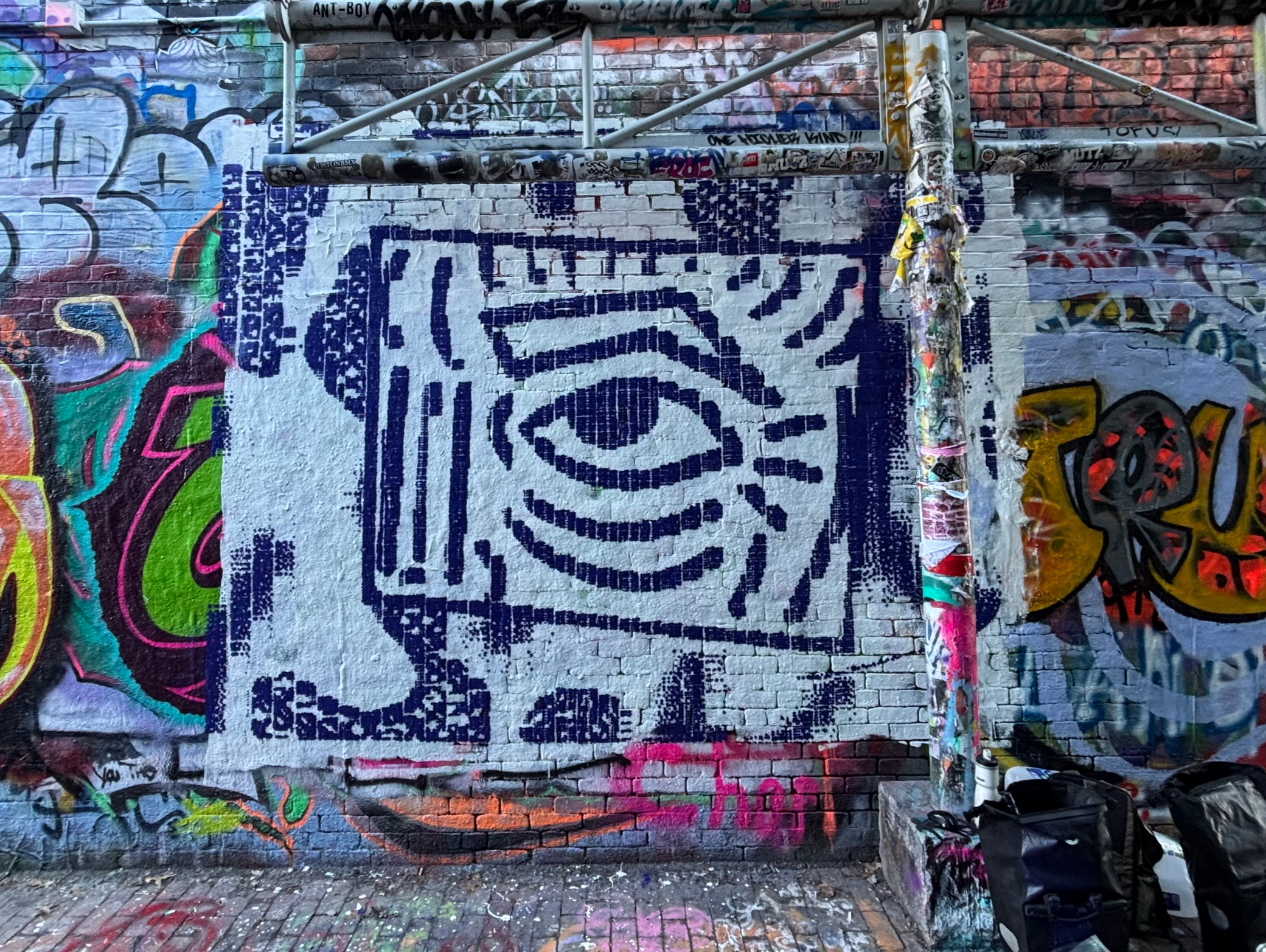 6 ft tall mural from drawing